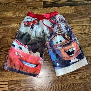 Disney Cars swim trunks. Size boys M 8